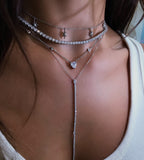 قلادة جيريتا تنس على شكل حرف Y