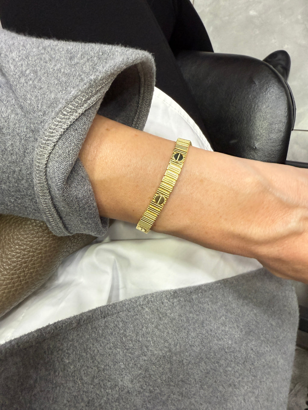 Carla Radyan Altın Kaplama Gümüş Bileklik