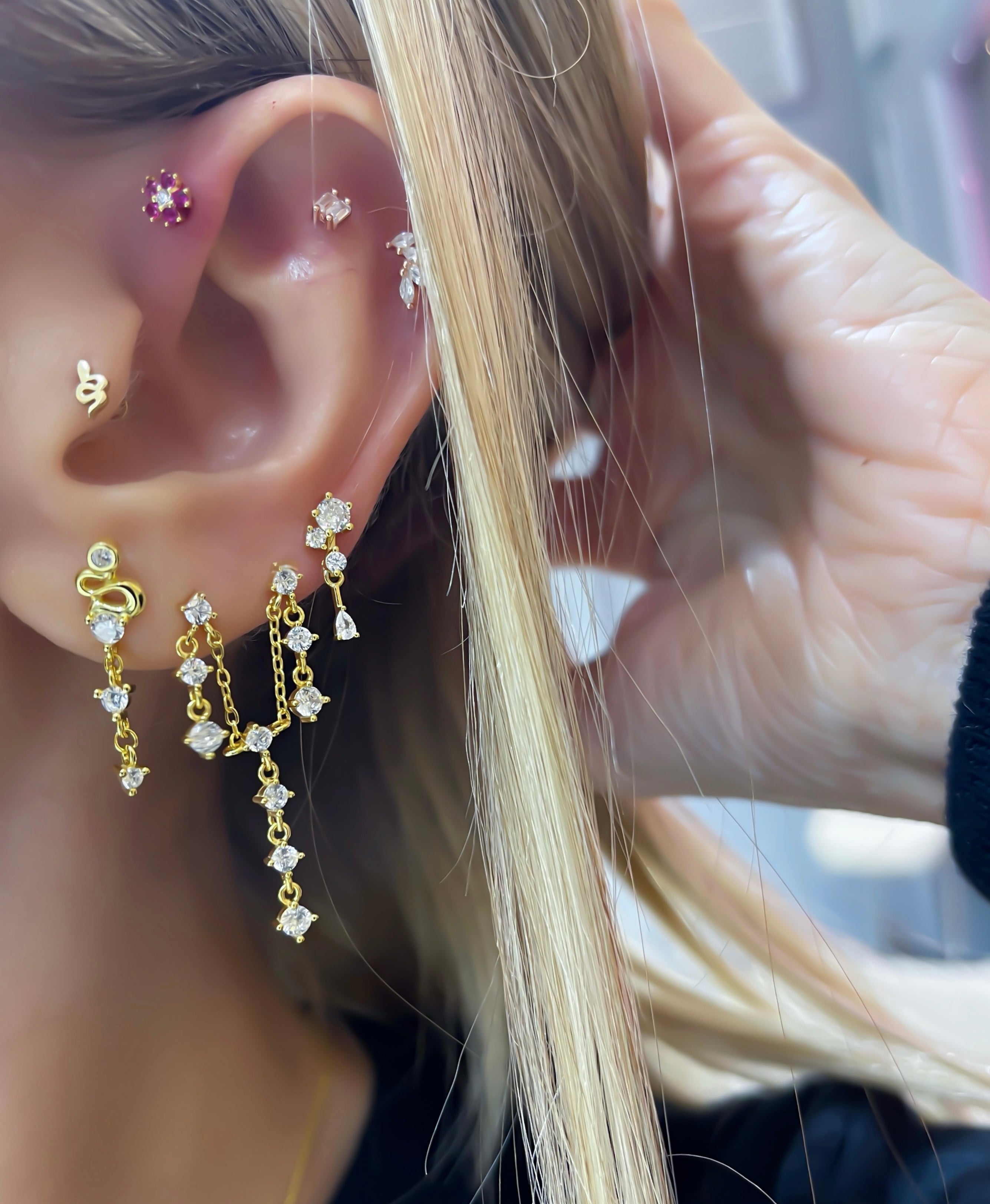 Lizza Double Seed Earrings