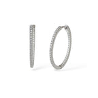 Tamtur Taşlı Halka  4,5 cm Küpe