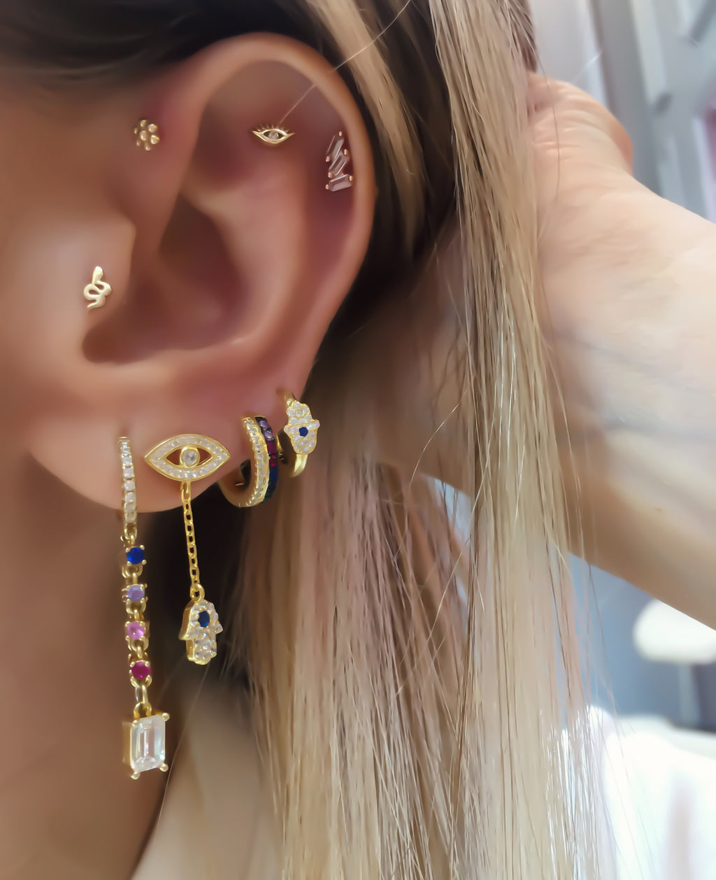 Baller 14K Gold 5 Piercing