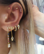 Baller 14K Gold 5 Piercing