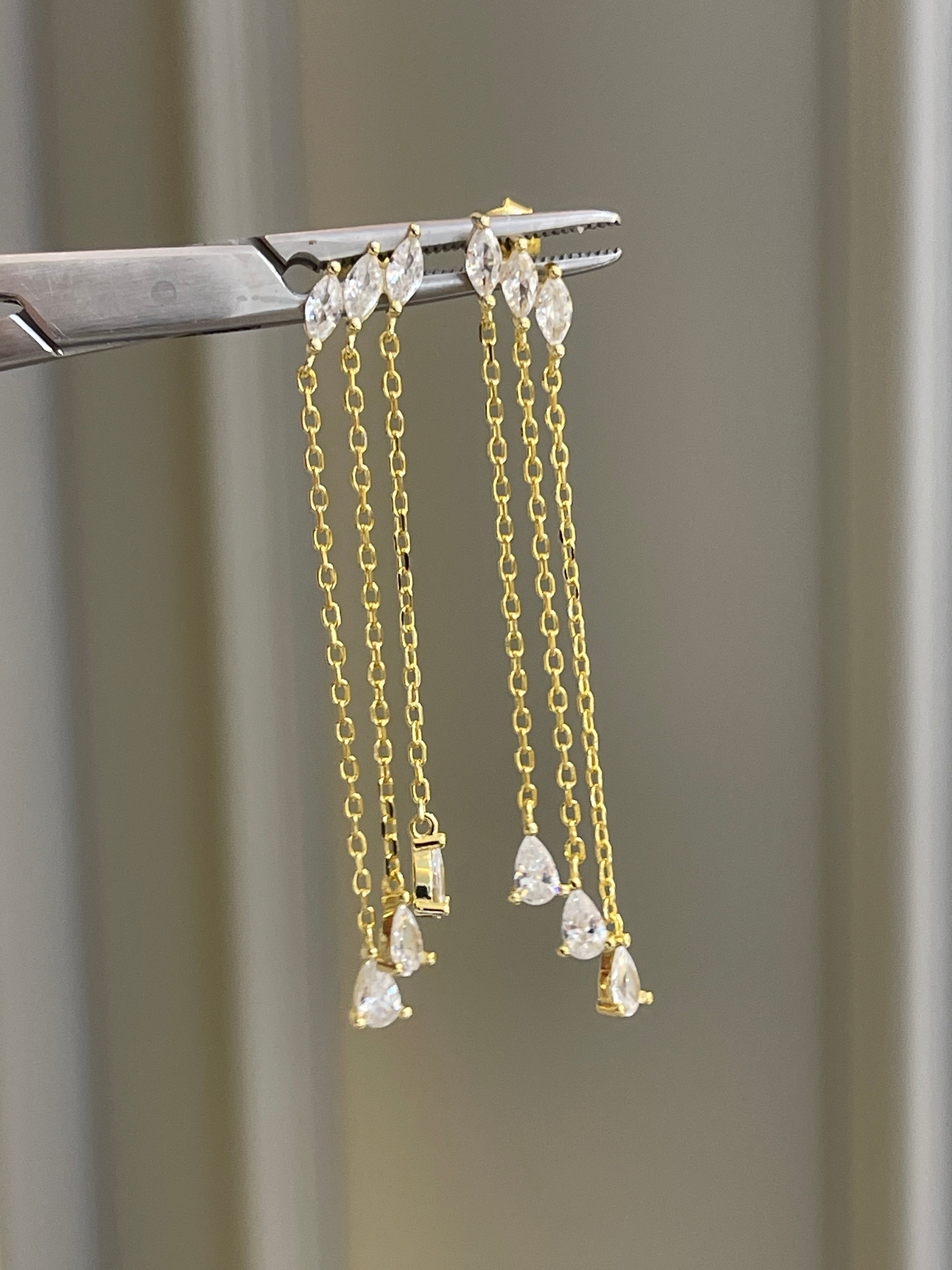 Becca Chain Tears Earrings