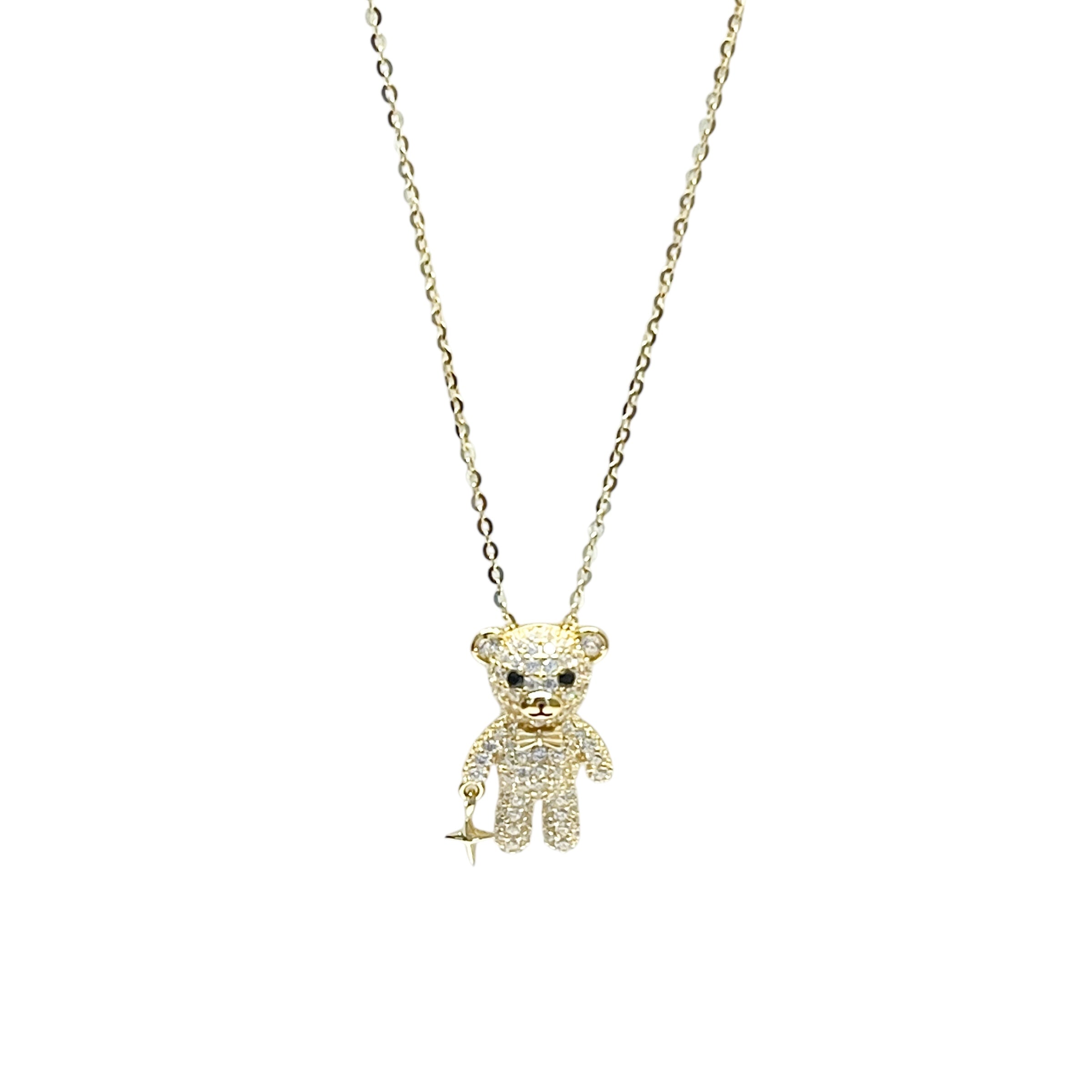 Santa Teddy Necklace