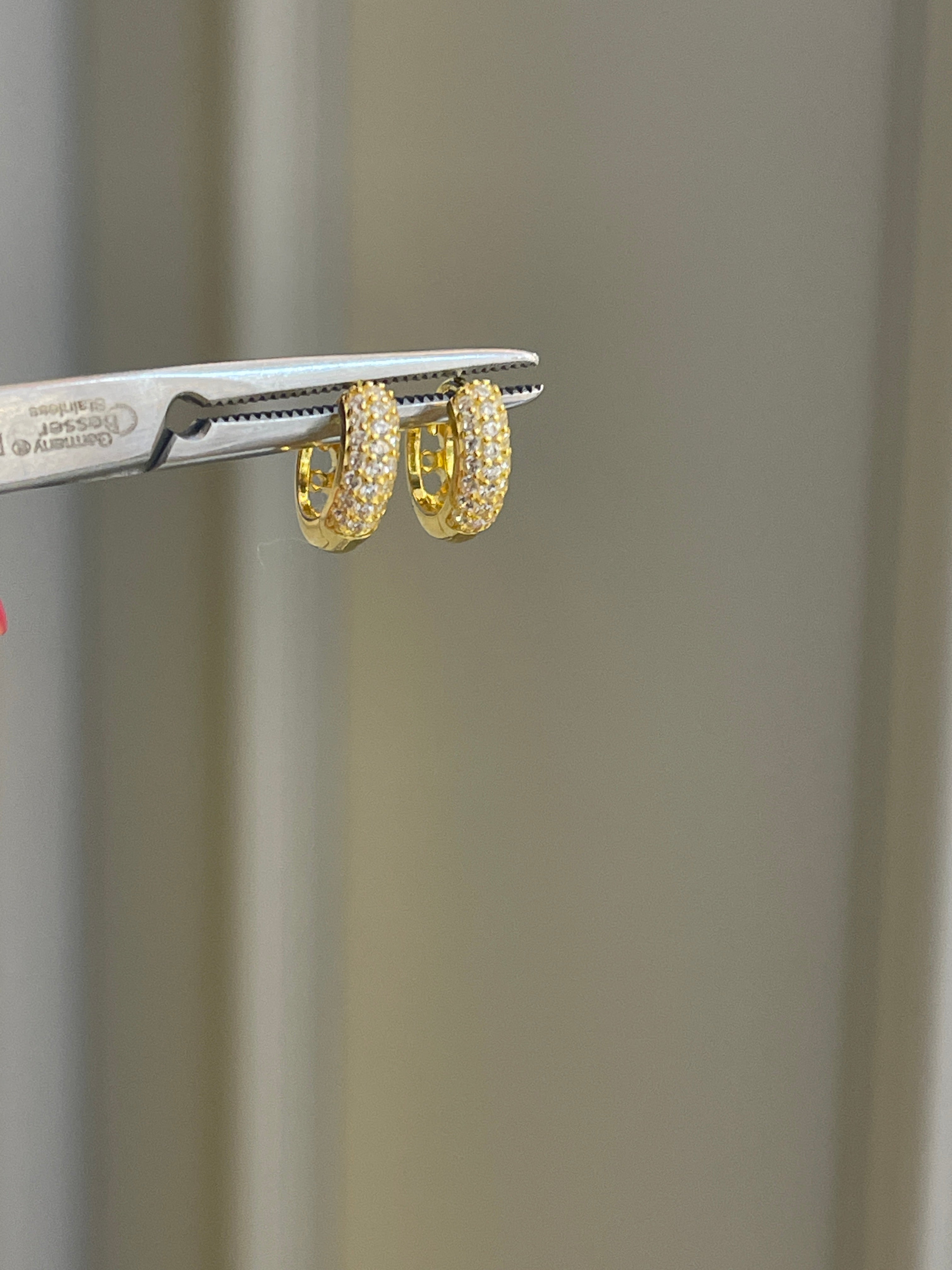 Napoli Mini Bombe Hoop Earrings