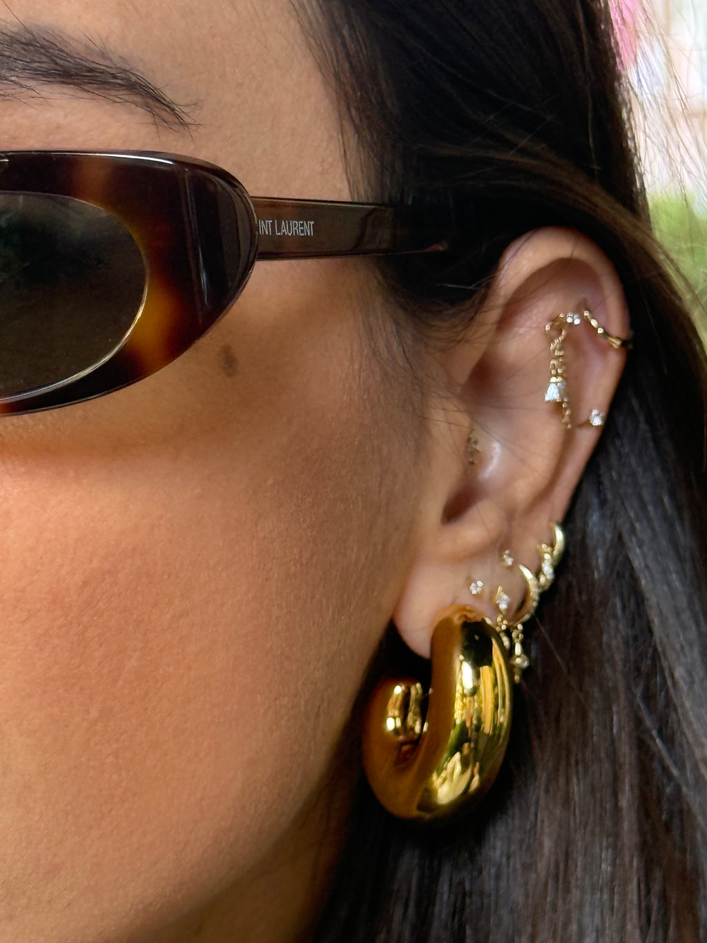 Lugo Kalın C Halka Küpe