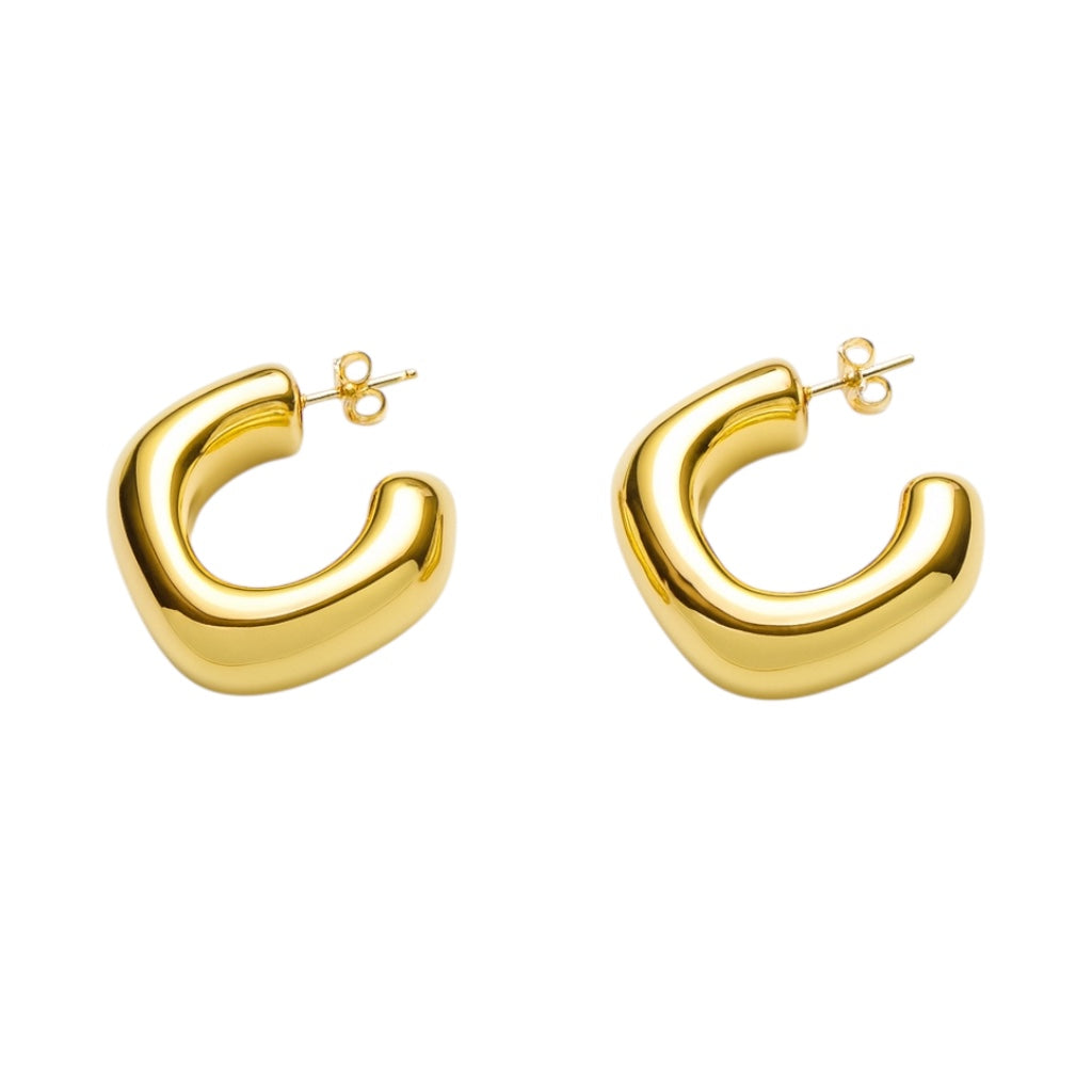 Lugo Kalın Q Halka Küpe