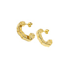 Lucca Kalın Gümüş Halka Küpe