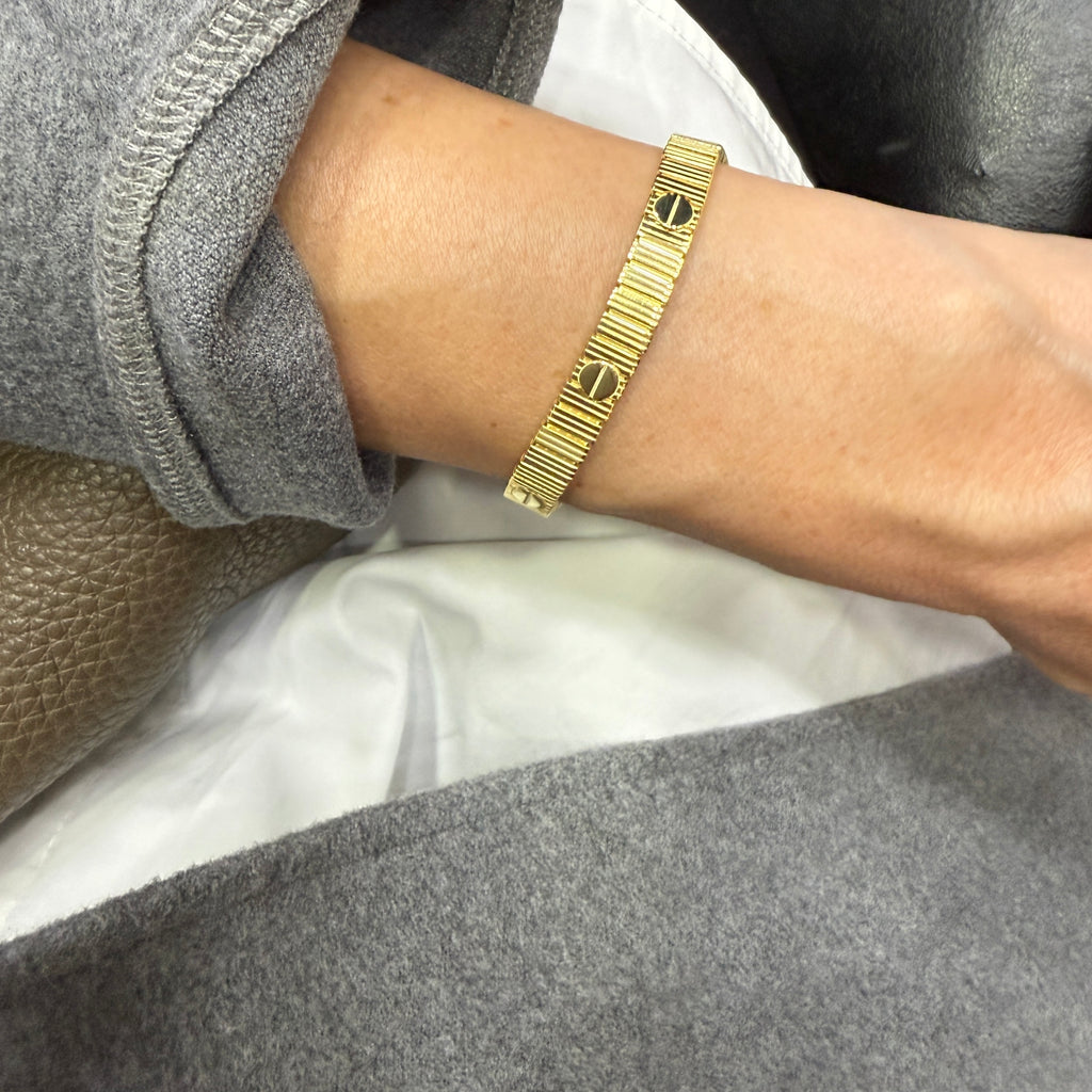 Carla Radyan Altın Kaplama Gümüş Bileklik