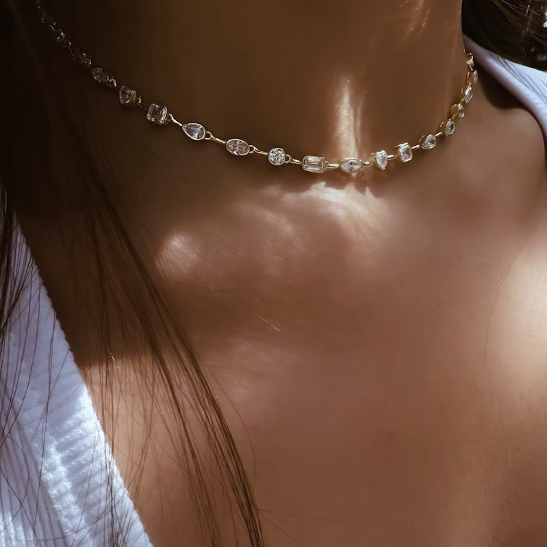 Serena Mix Gem Necklace