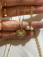 Lugo İncili Kalp Kolye