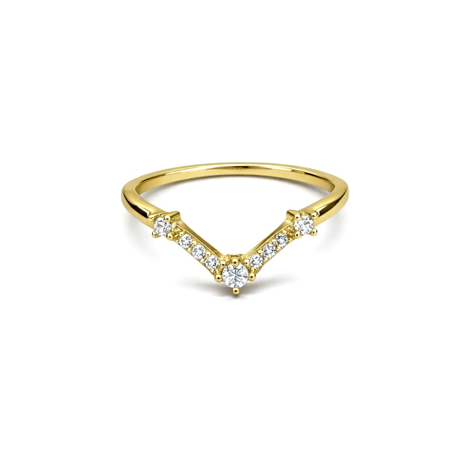 Leonie ince Kristal 4 Yüzük