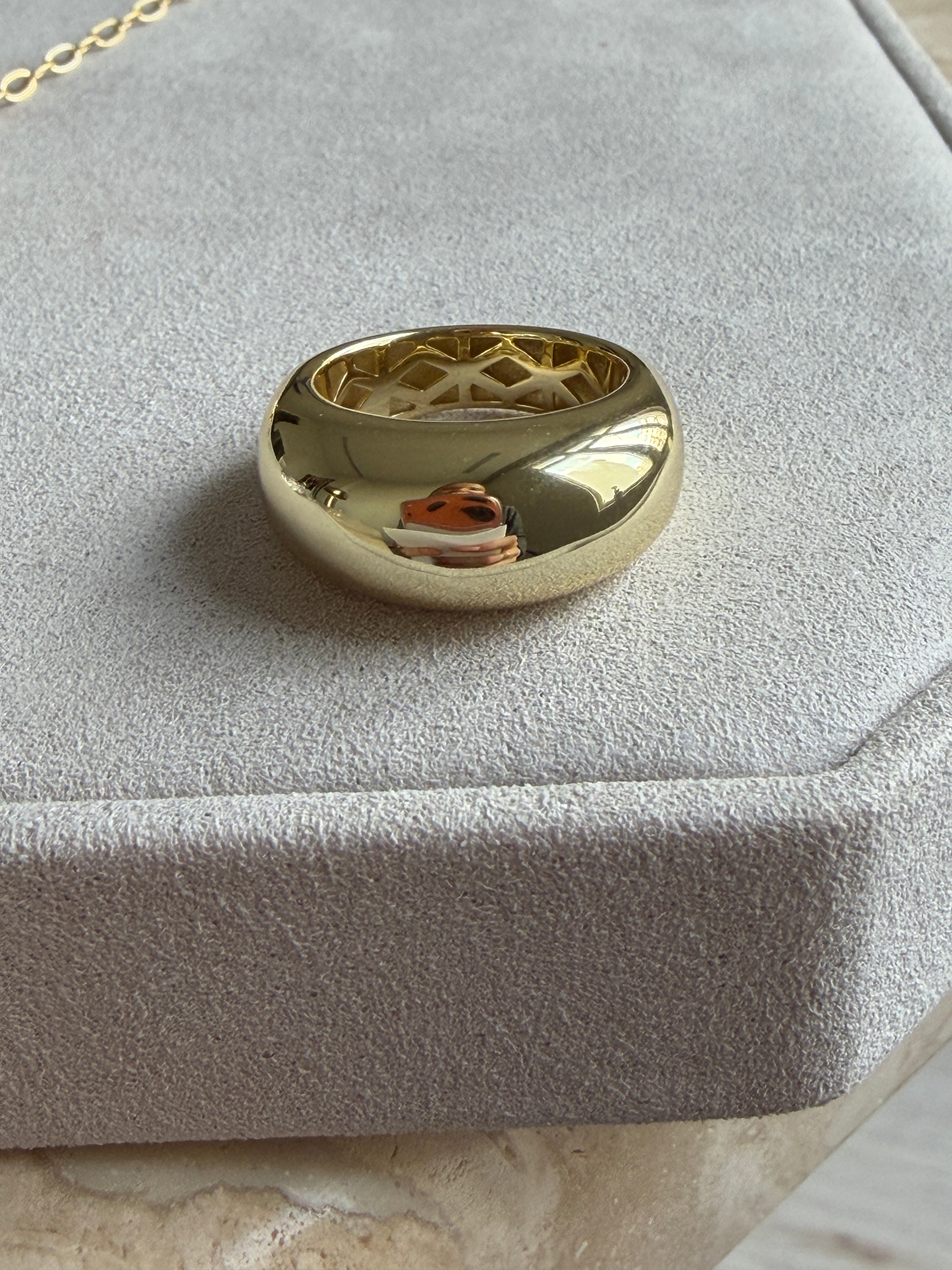 Carla Kalın Düz oval Yüzük