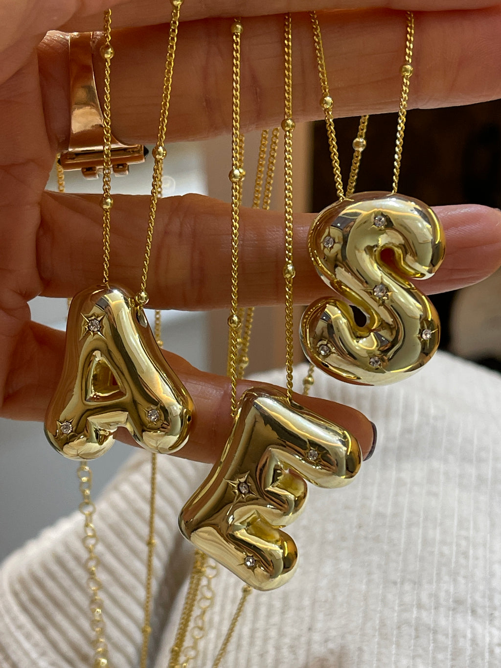 Susan Balloon Letter Necklace