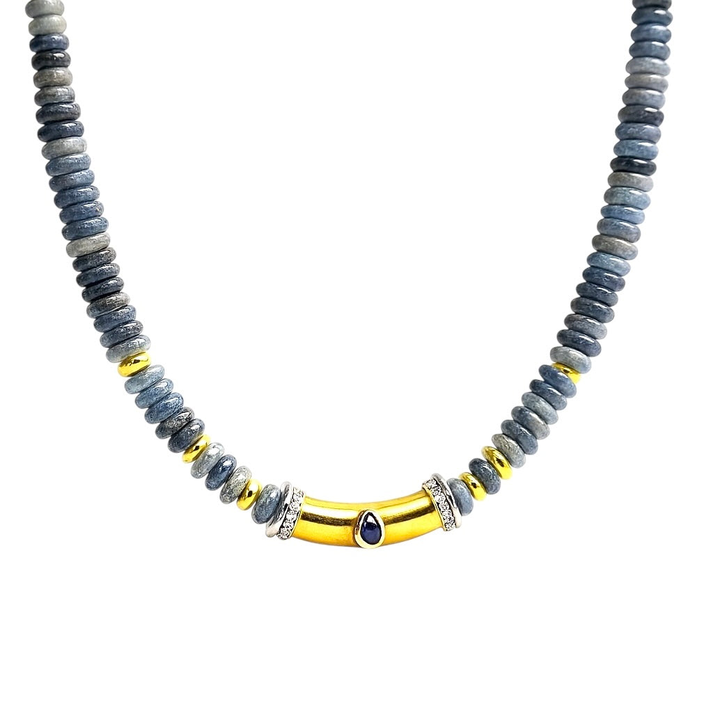 Santorini Natural Gem Necklace