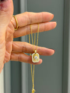 Lucca Madalyon Tektaş Gümüş Kolye