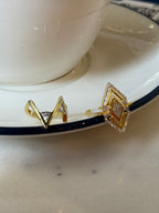 Carla Zigzag Detaylı Altın Kaplama Gümüş Yüzük