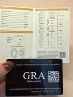 Mozanit Oval Kesim Tektaş Yüzük