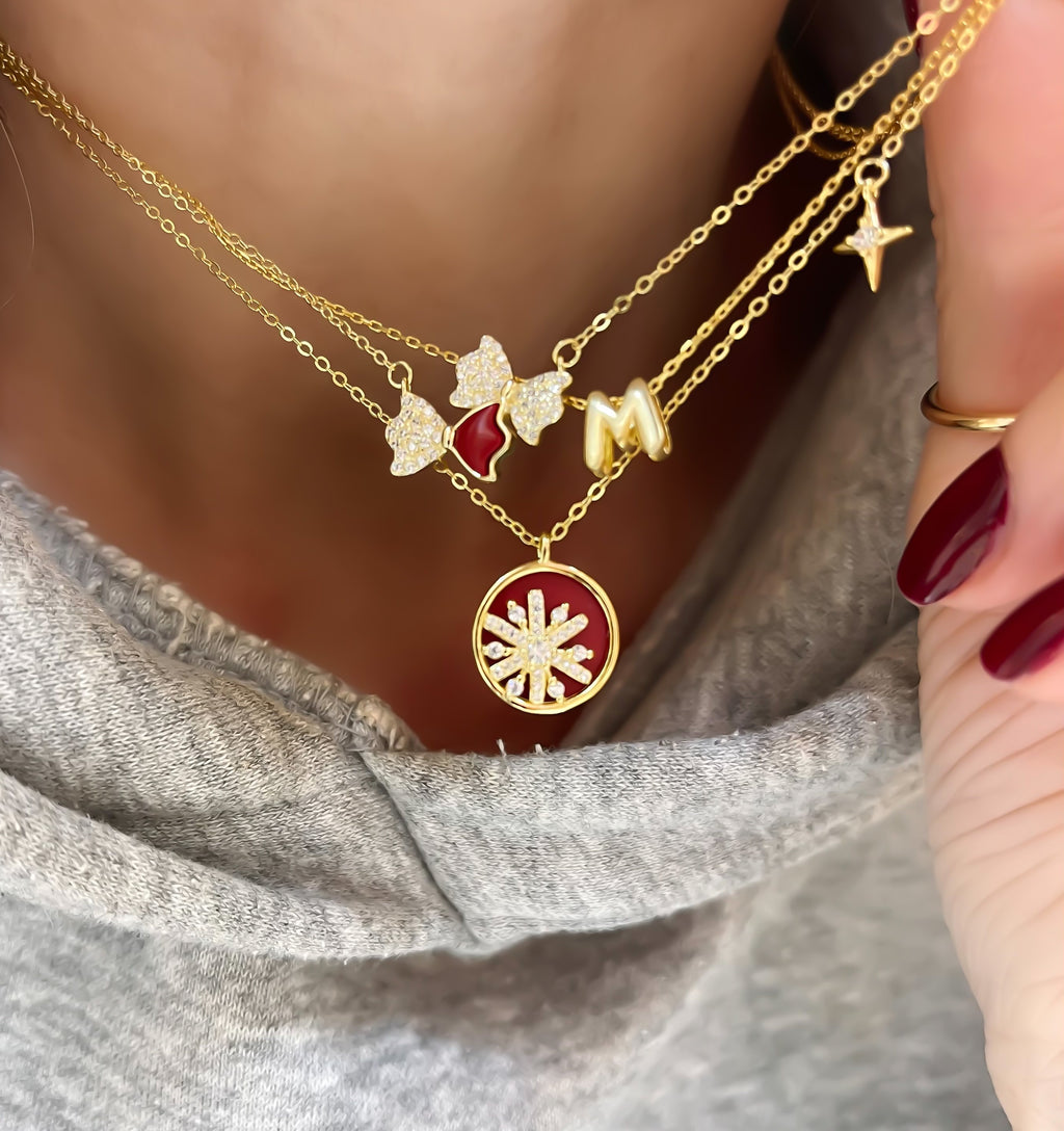 Ella Micro Letter Necklace