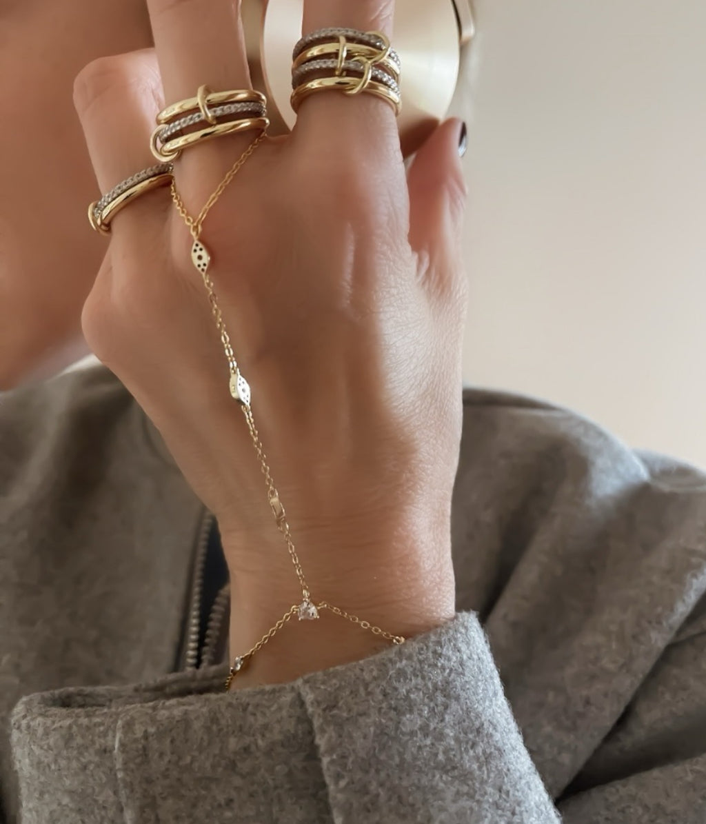 Bella Circle Dörtlü Yüzük