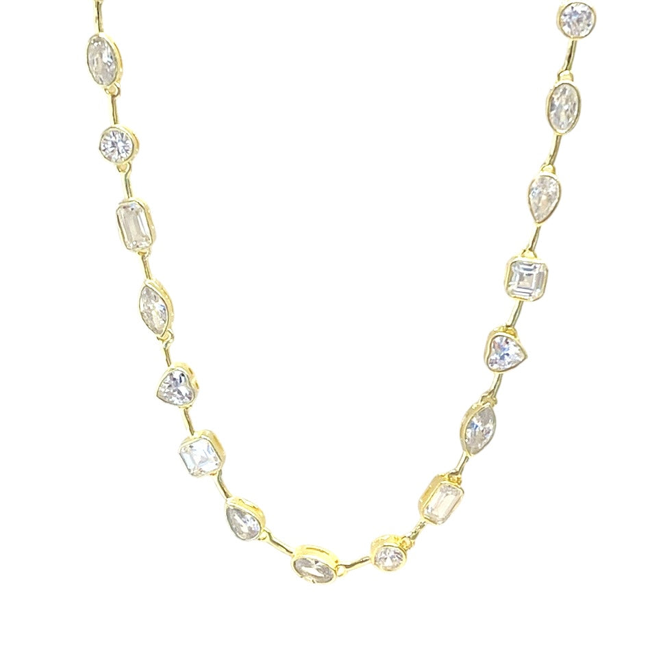 Serena Mix Gem Necklace