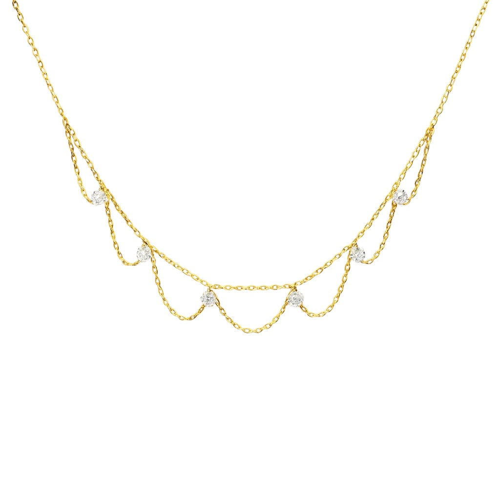 Kate Kristal Drop Choker Kolye