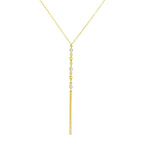 Minimal Karo Y Detaylı Gümüş Kolye