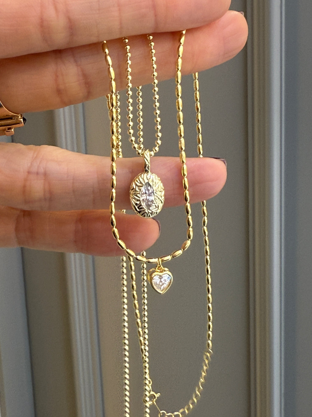 Minimal Kalp Detaylı Gümüş Kolye