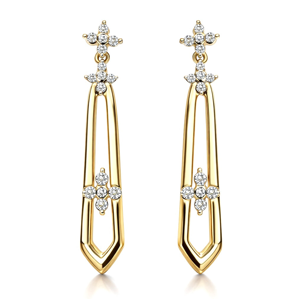 Brige Flower Gümüş Küpe