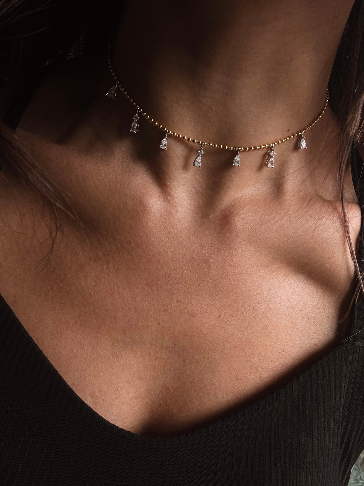 Mona Drop Choker  Kolye
