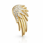 Leo Wings Altın kaplama Gümüş Küpe