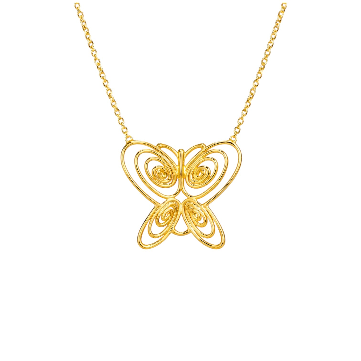 Leonie Kelebek detayli  Kolye