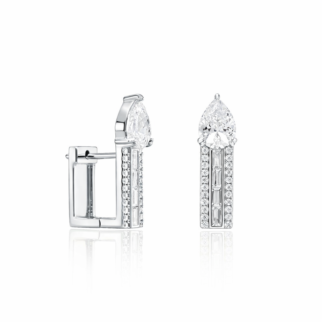 Brige Baget  Altın kaplama Gümüş Küpe