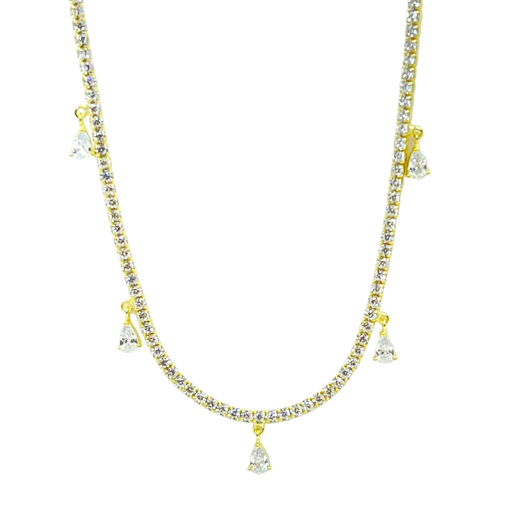 Beşli Damla Tennis Choker