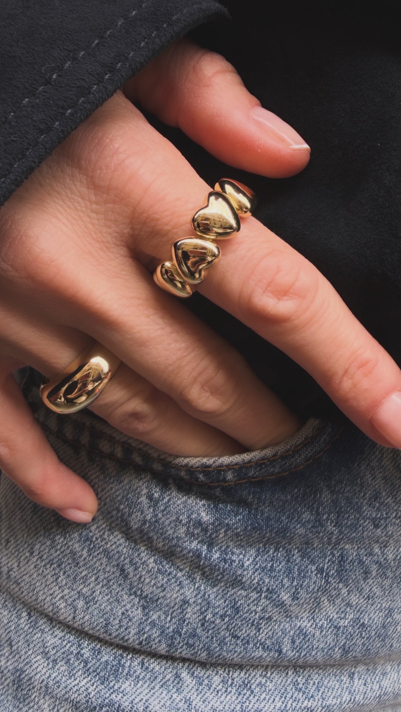 Carla Kalın Kalp Yüzük