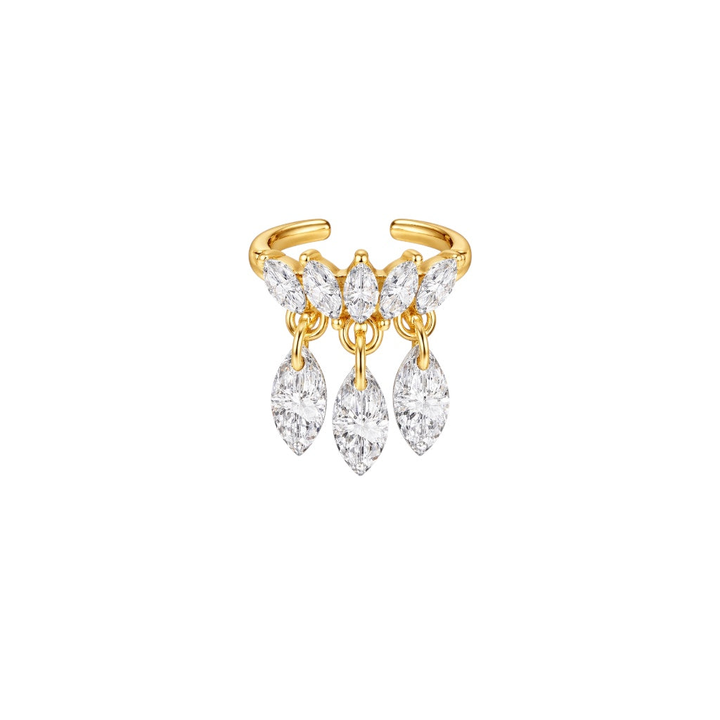 Tina Kristal detayli Kıkırdak Cuff