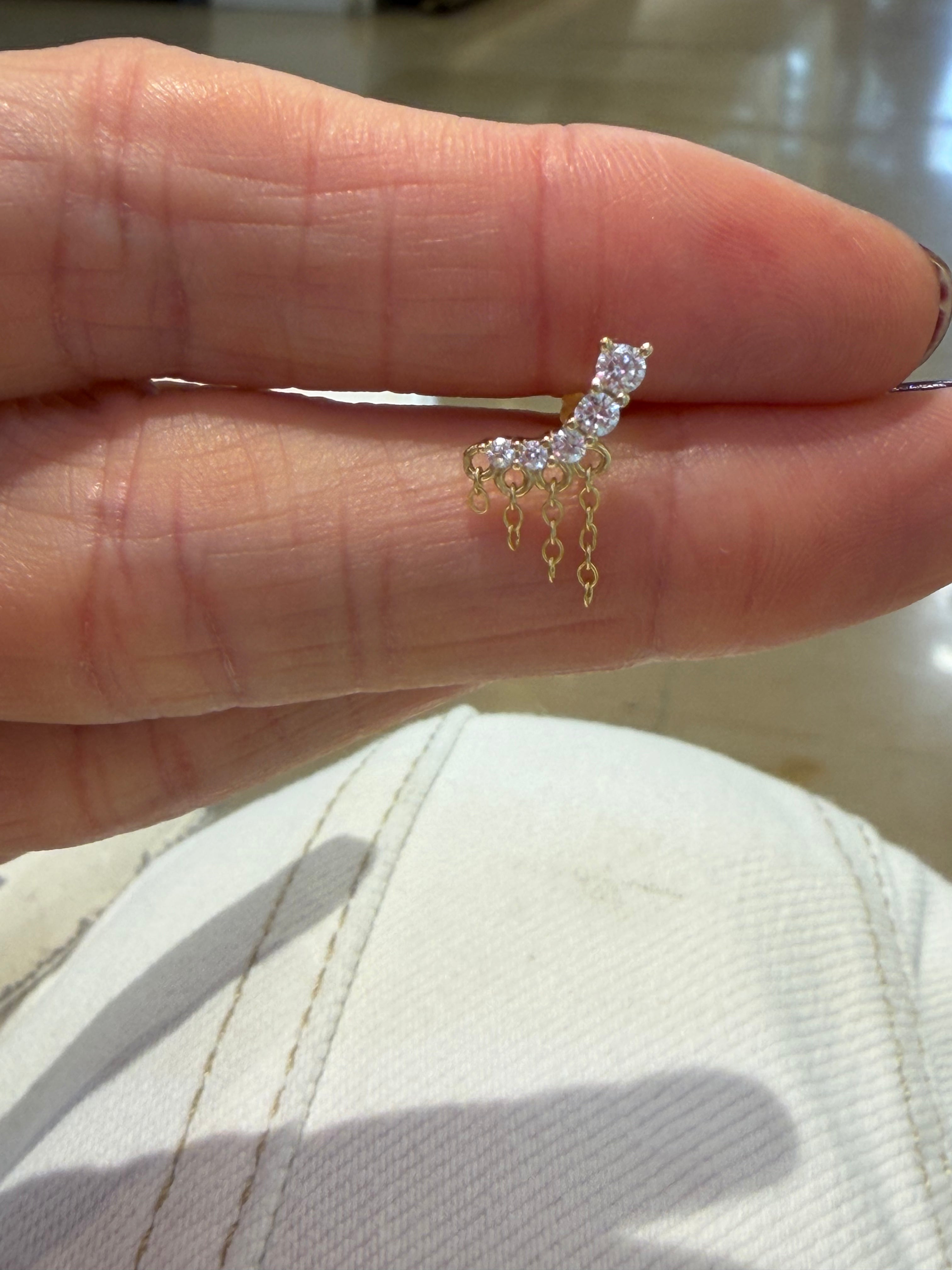 Helen 17 Gümüş Piercing