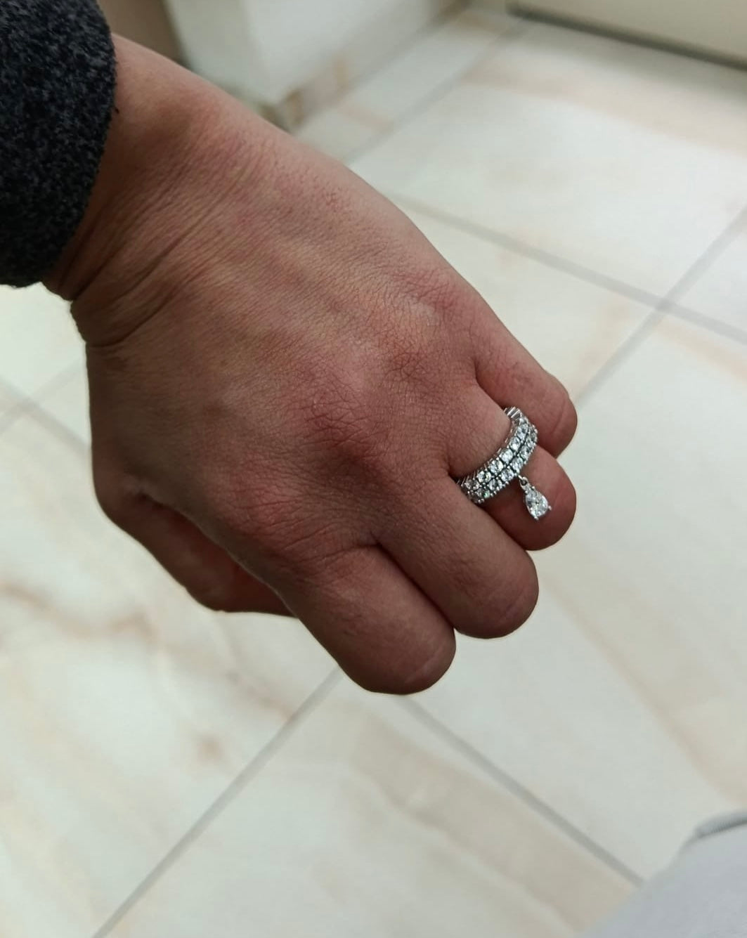 Klasik Damla Tamtur 2,5 mm parmak Yüzük (Normal Ölçü)