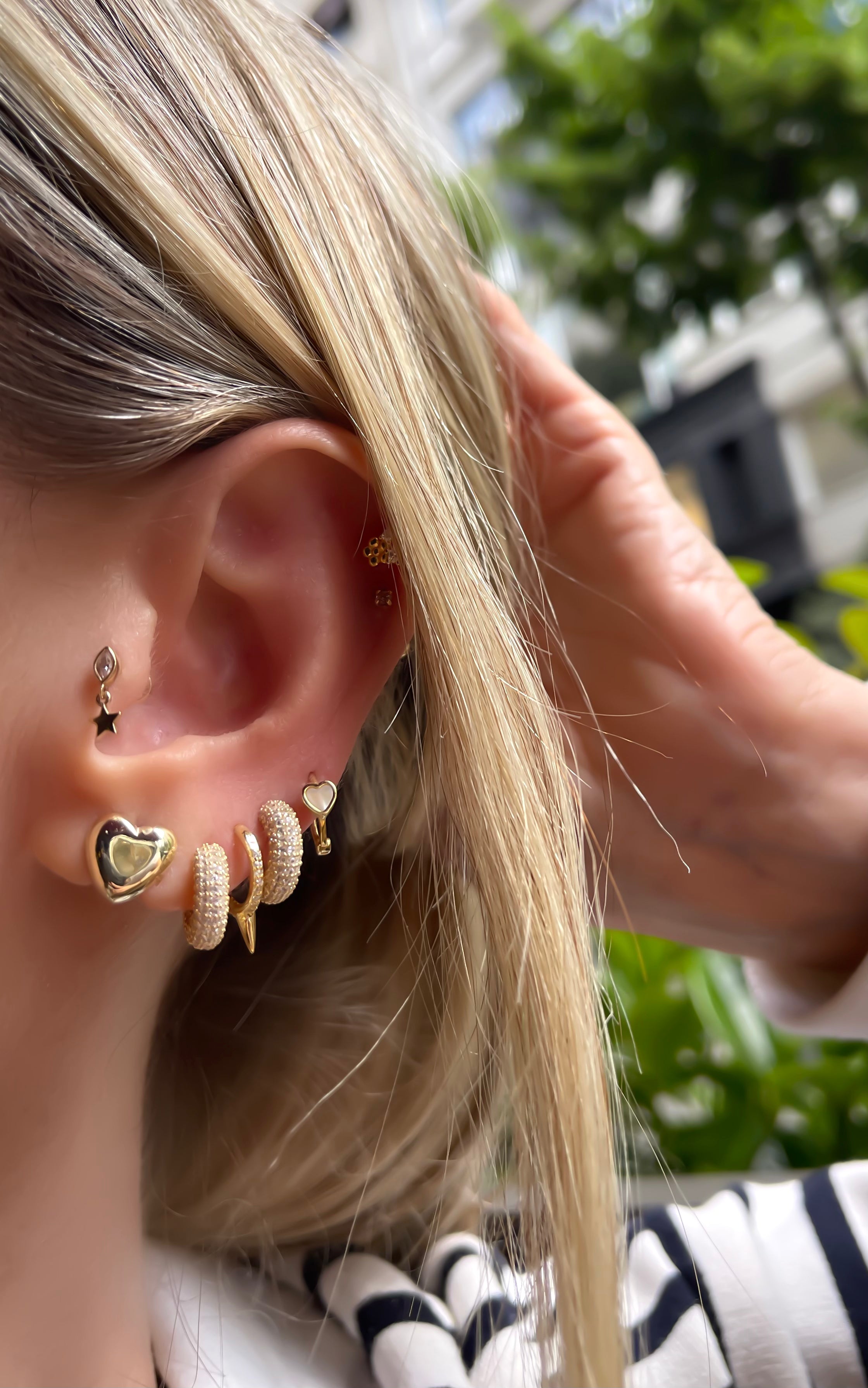 Porto Bombe Heart 1 cm Earrings