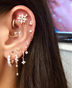 Elsa Strass Hoop Earrings