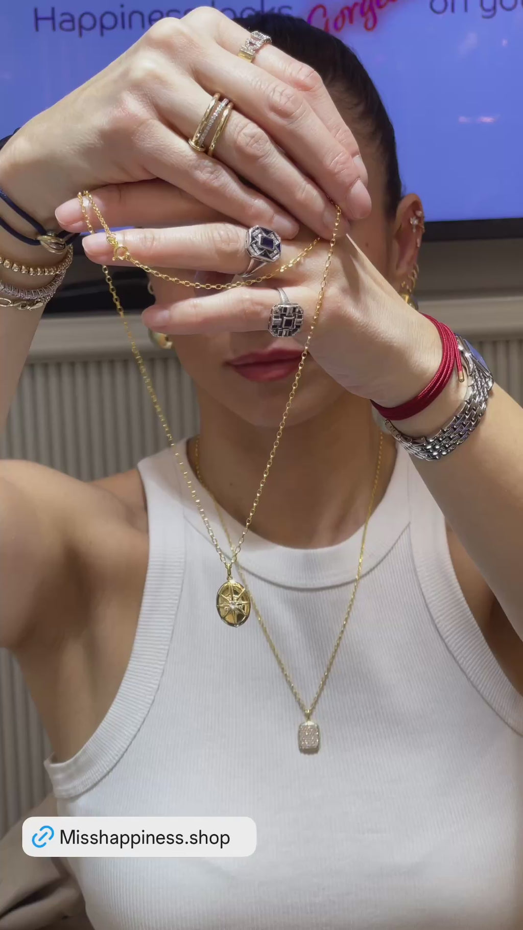 Derry Covered Locket 2 Necklace