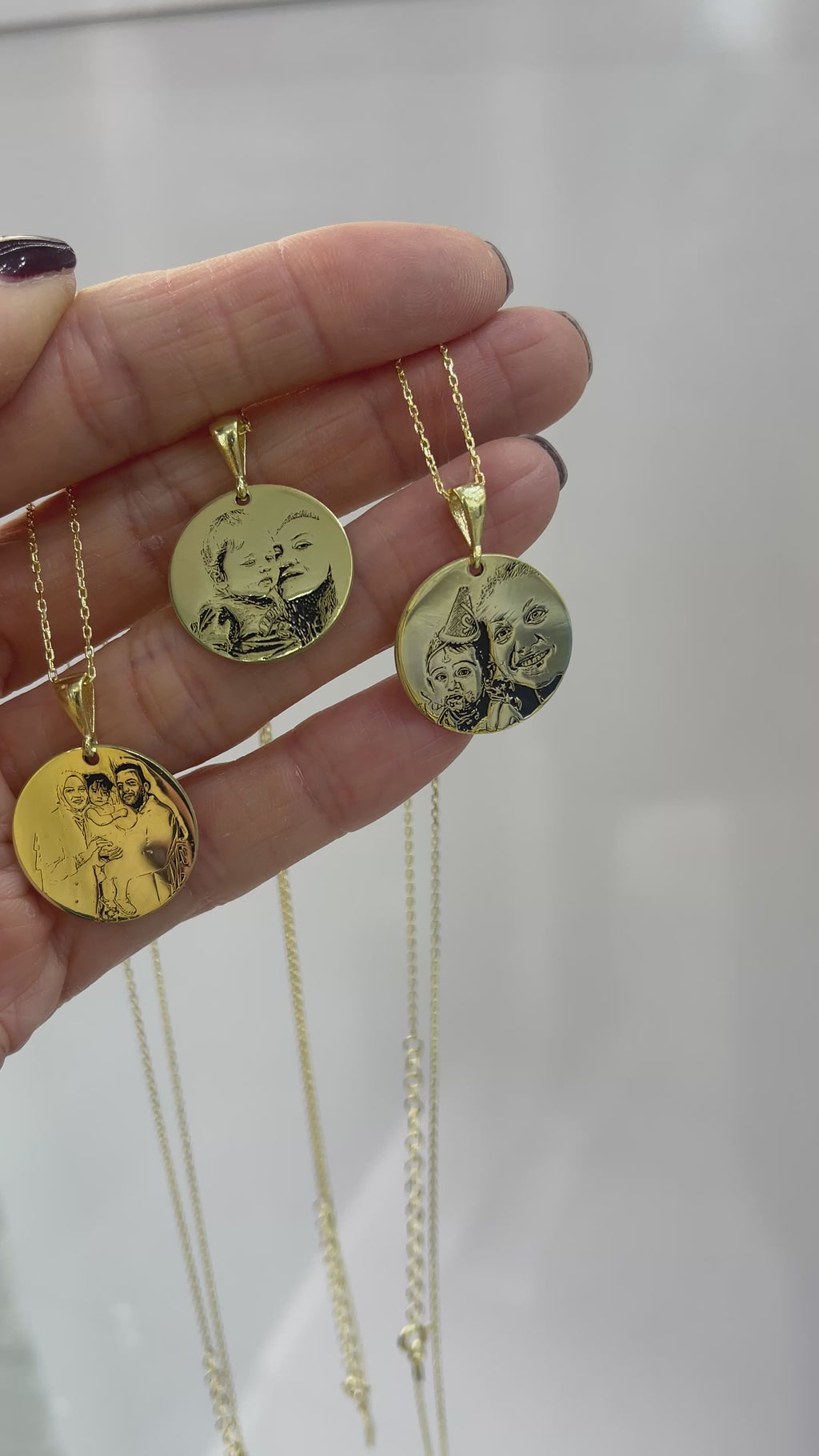 Photo Plate Necklace