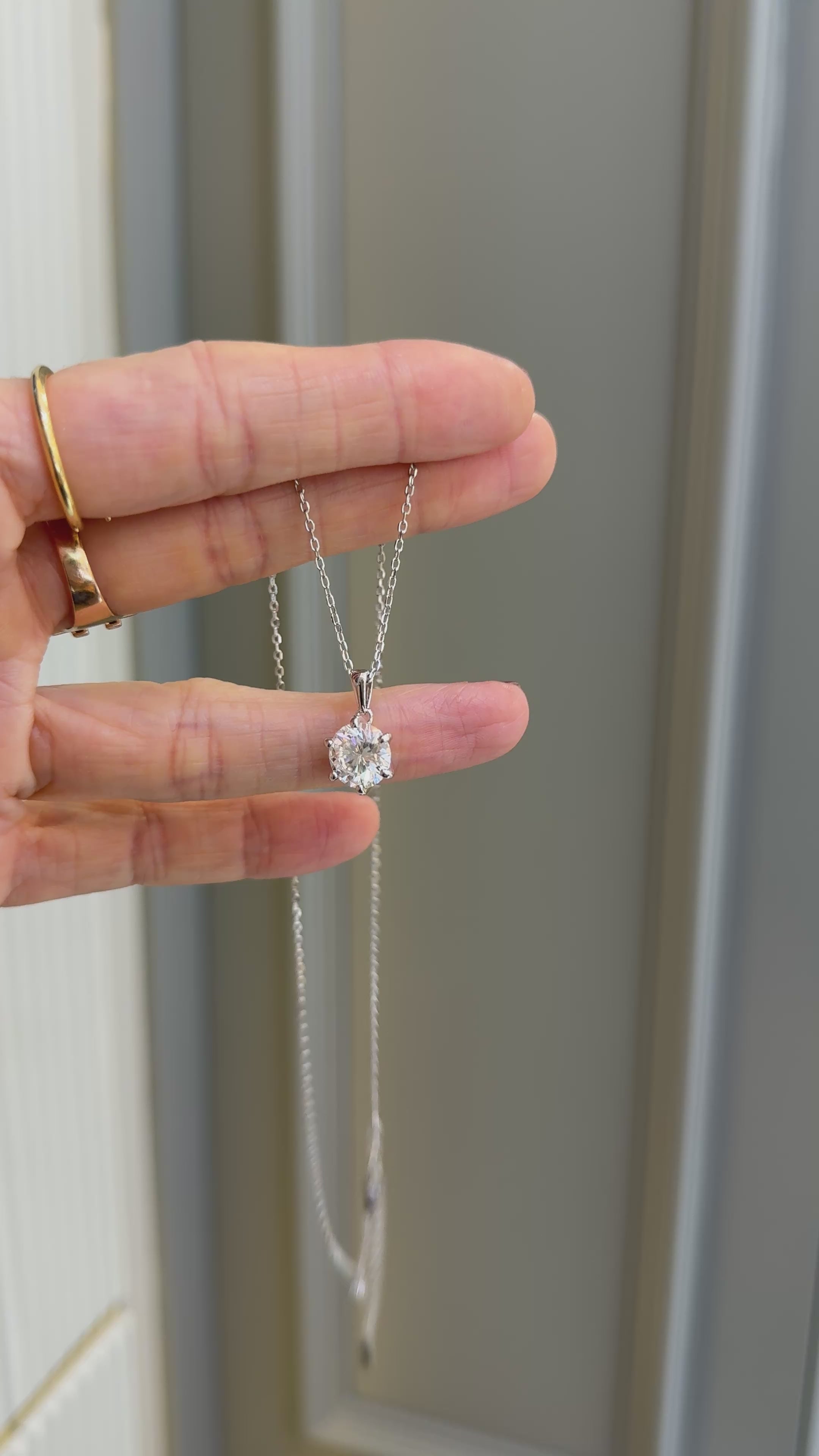 Mozanit Tektaş Kolye