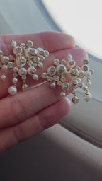 Carla Salkım İnci Küpe