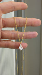 Leoni Kristal Altın kaplama Gümüş Kolye