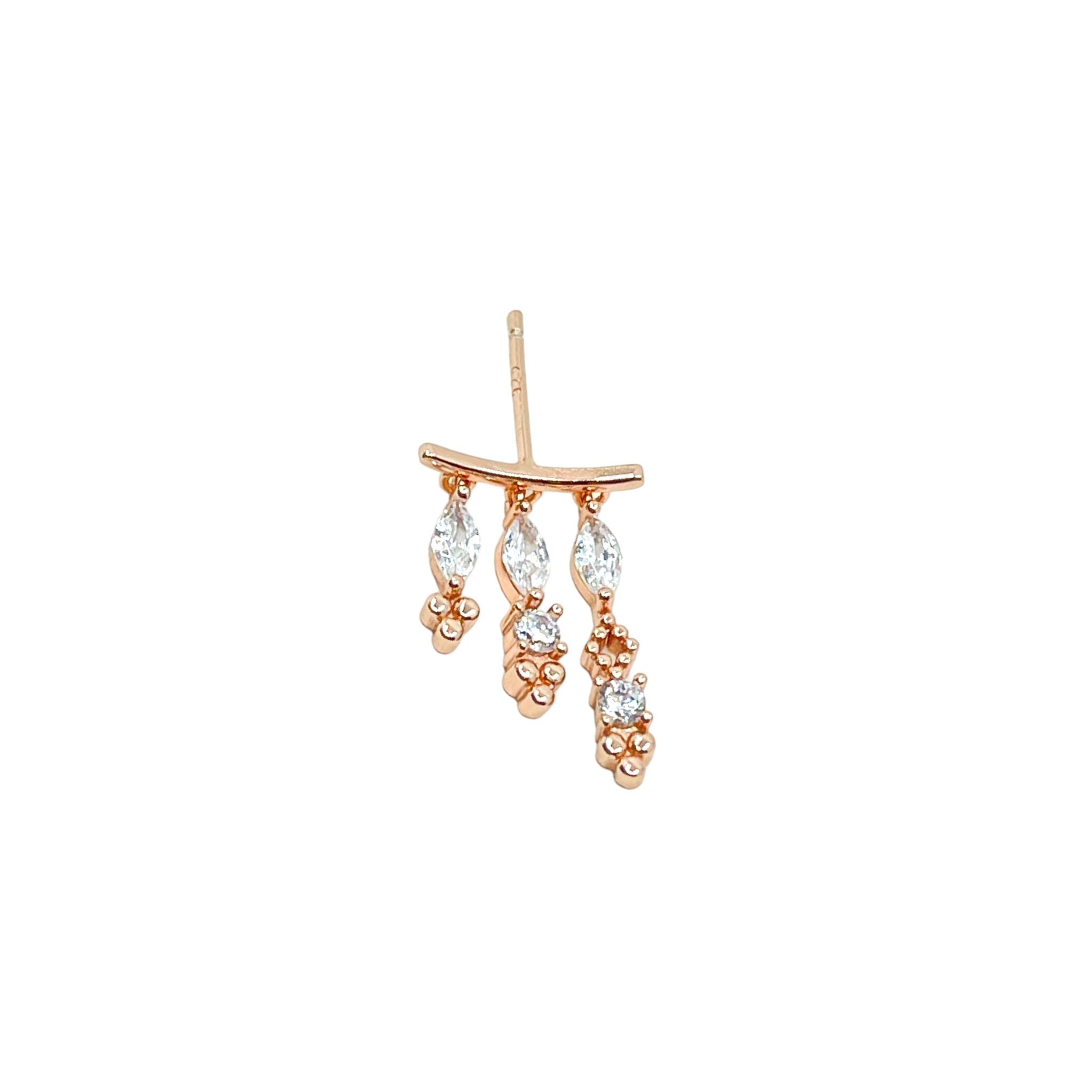 Lizza Trio Marquise Earrings