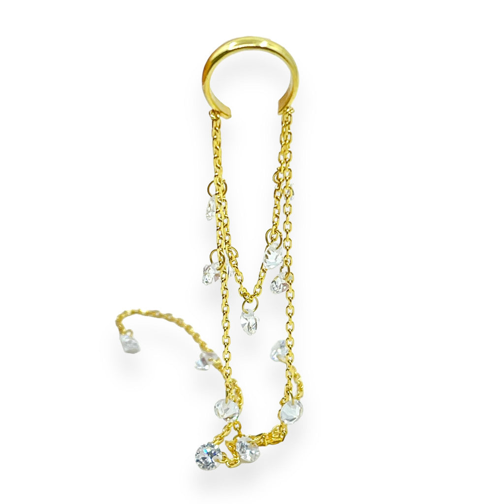 Baller Double Crystal Cuff