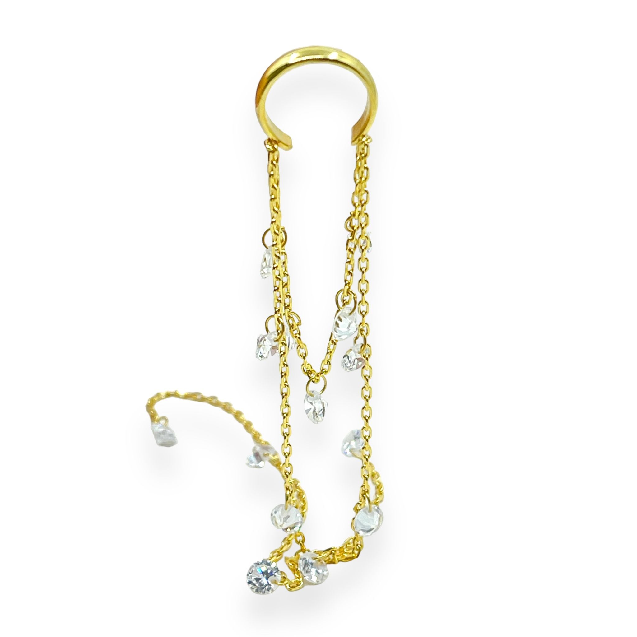 Baller Double Crystal Cuff