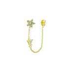 Ashly Star Short Chain Earrings