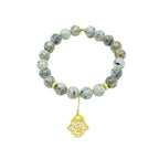 Natural Stone Hamsa Bracelet